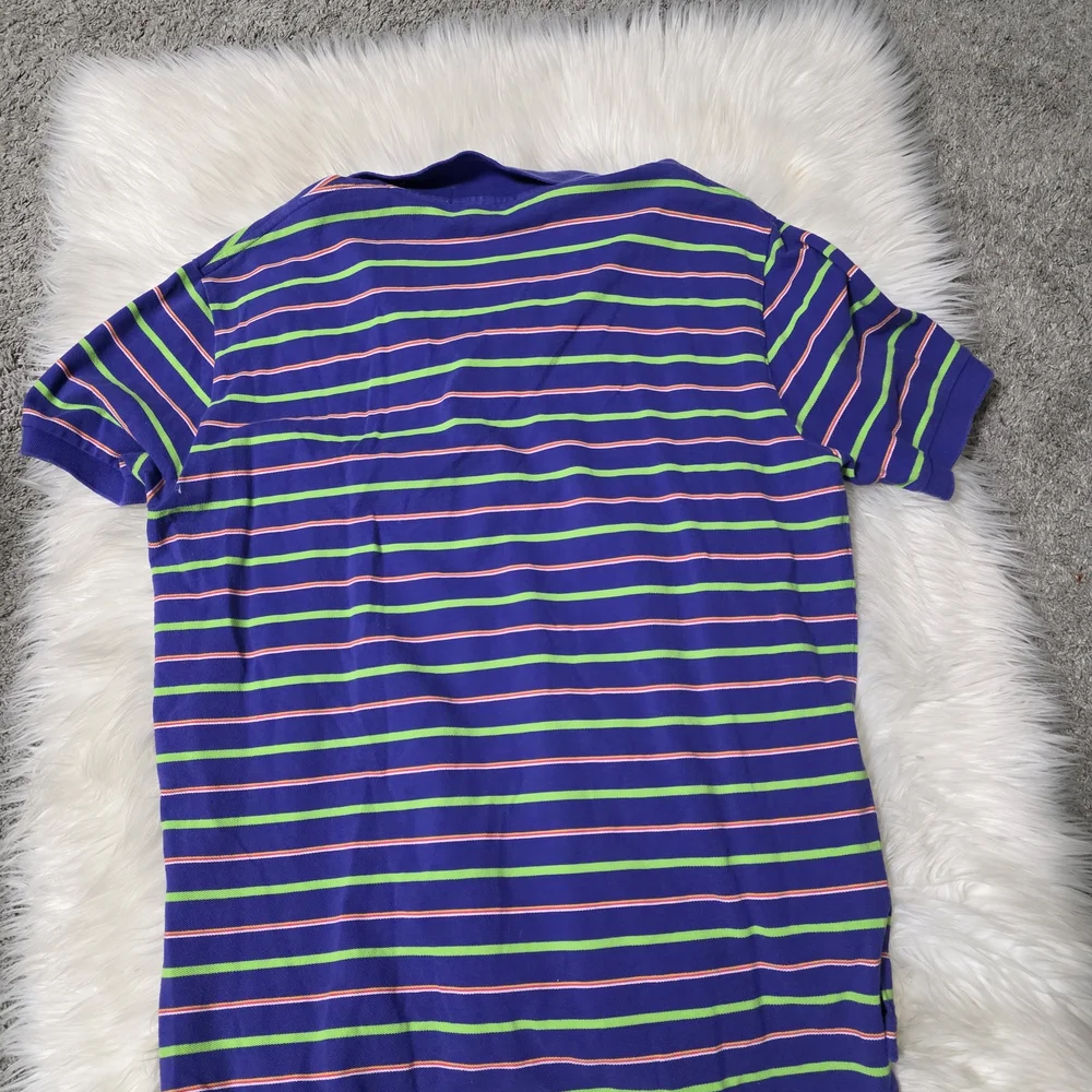 Men Ralph Lauren Polo with Blue and Green Stripes